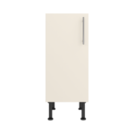Pre Assembled Modern 350mm fitted kitchen base unit matt cream