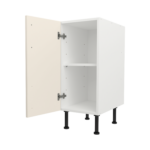 Pre Assembled Modern 350mm fitted kitchen base unit matt cream