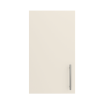 Pre Assembled Modern 400mm fitted kitchen wall unit matt cream