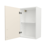 Pre Assembled Modern 450mm fitted kitchen wall unit matt cream
