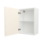 Pre Assembled Modern 500mm fitted kitchen wall unit matt cream