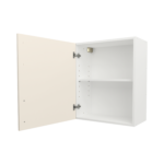 Pre Assembled Modern 600mm fitted kitchen wall unit matt cream