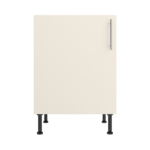 Pre Assembled Modern 600mm fitted kitchen universal base unit matt cream