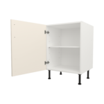 Pre Assembled Modern 600mm fitted kitchen universal base unit matt cream