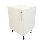 Pre Assembled Modern 600mm fitted kitchen universal base unit matt cream
