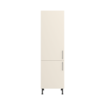 Pre Assembled Modern 600mm Tall Kitchen Larder fitted unit matt cream