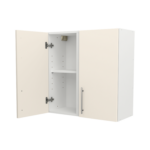 Pre Assembled Modern 700mm fitted kitchen wall unit matt cream