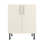 Pre Assembled Modern 700mm fitted kitchen universal base unit matt cream