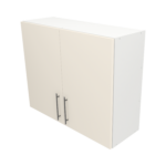 Pre Assembled Modern 900mm fitted kitchen wall unit matt cream