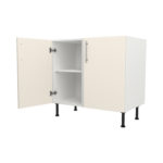 Pre Assembled Modern 900mm fitted kitchen universal base unit matt cream