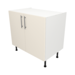 Pre Assembled Modern 900mm fitted kitchen universal base unit matt cream