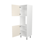 Pre Assembled Modern Single Oven Housing Kitchen Larder fitted Unit Matt cream