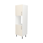 Pre Assembled Modern Single Oven Housing Kitchen Larder fitted Unit Matt cream