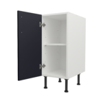 Pre Assembled Modern 350mm fitted kitchen base unit mattindigo blue