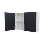 Pre Assembled Modern 1000mm fitted kitchen wall unit mattindigo blue