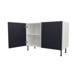 Pre Assembled Modern 1200mm fitted kitchen universal base unit mattindigo blue