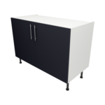 Pre Assembled Modern 1200mm fitted kitchen universal base unit mattindigo blue