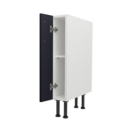 Pre Assembled Modern 150mm fitted kitchen base unit mattindigo blue