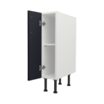 Pre Assembled Modern 200mm fitted kitchen base unit mattindigo blue