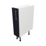 Pre Assembled Modern 200mm fitted kitchen base unit mattindigo blue