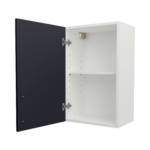 Pre Assembled Modern 450mm fitted kitchen wall unit mattindigo blue