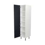 Pre Assembled Modern 450mm Tall Kitchen Larder fitted unit mattindigo blue