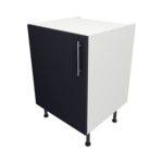 Pre Assembled Modern 600mm fitted kitchen universal base unit mattindigo blue