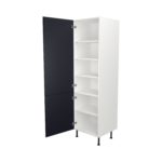 Pre Assembled Modern 600mm Tall Kitchen Larder fitted unit mattindigo blue