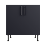 Pre Assembled Modern 800mm fitted kitchen universal base unit mattindigo blue