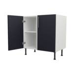 Pre Assembled Modern 800mm fitted kitchen universal base unit mattindigo blue