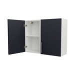 Pre Assembled Modern 900mm fitted kitchen wall unit mattindigo blue