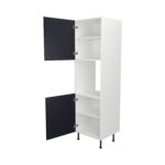 Pre Assembled Modern Single Oven Housing Kitchen Larder fitted Unit mattindigo blue