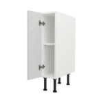 Pre Assembled Modern 200mm fitted kitchen base unit matt light grey