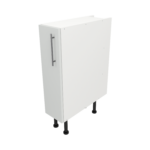 Pre Assembled Modern 200mm fitted kitchen base unit matt light grey