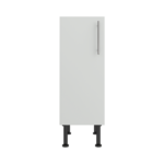 Pre Assembled Modern 300mm fitted kitchen base unit matt light grey
