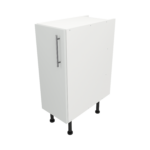 Pre Assembled Modern 300mm fitted kitchen base unit matt light grey