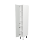 Pre Assembled Modern 300mm Tall Kitchen Larder fitted unit matt light grey