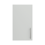 Pre Assembled Modern 400mm fitted kitchen wall unit matt light grey