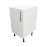 Pre Assembled Modern 450mm fitted kitchen base unit matt light grey