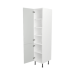 Pre Assembled Modern 450mm Tall Kitchen Larder fitted unit matt light grey
