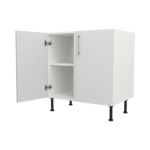 Pre Assembled Modern 800mm fitted kitchen universal base unit matt light grey