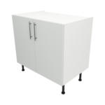 Pre Assembled Modern 900mm fitted kitchen universal base unit matt light grey