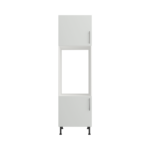 Pre Assembled Modern Double Housing Kitchen Larder fitted Unit Matt light Grey