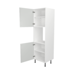 Pre Assembled Modern Single Oven Housing Kitchen Larder fitted Unit Matt light Grey