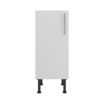 Pre Assembled Modern 350mm fitted kitchen base unit matt light grey