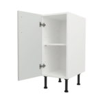Pre Assembled Modern 350mm fitted kitchen base unit matt light grey