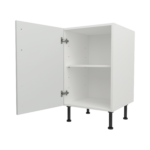 Pre Assembled Modern 500mm fitted kitchen base unit matt light grey