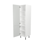 Pre Assembled Modern 500mm Tall Kitchen Larder fitted unit matt light grey