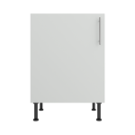 Pre Assembled Modern 600mm fitted kitchen universal base unit matt light grey