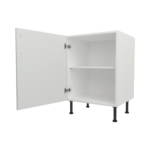 Pre Assembled Modern 600mm fitted kitchen universal base unit matt light grey